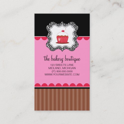 Bakery or Cupcake Shop Business Cards