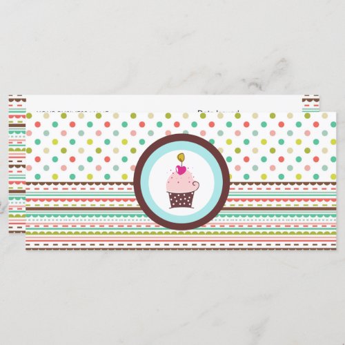 Bakery or Cupcake Shop Gift Certificates