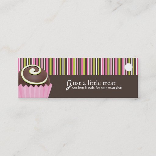 Customizable Bakery Packaging Tags Business Card