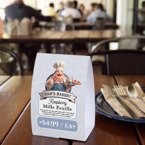 Bakery Pastry Baker Display Sign Label Price Tag