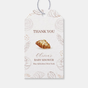 Bakery Pastry Bun In The Oven Baby Shower Gift Tags