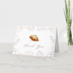 Bakery Pastry Bun In The Oven Baby Shower  Thank You Card