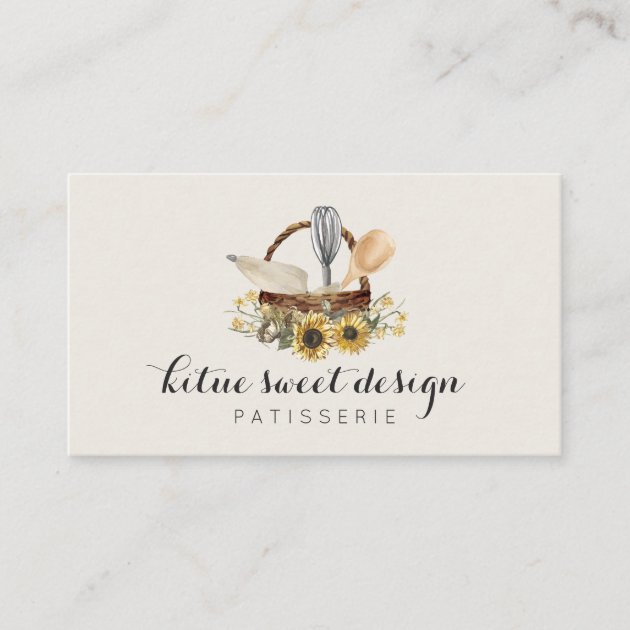 Bakery Pastry Cake Decoration Artist Business Card
