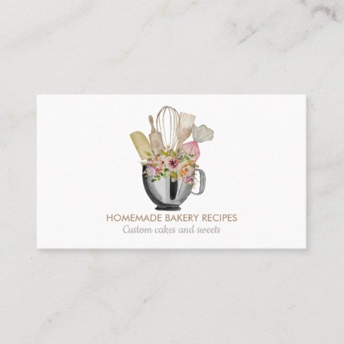 Bakery pastry cake patisserie cafe chef business card