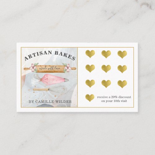 Bakery Pastry Chef Baker Loyalty Card