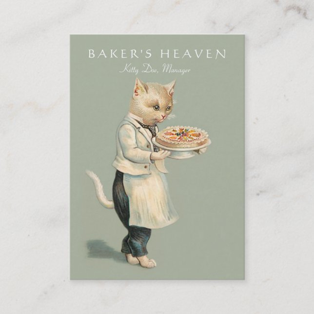 Bakery, Pastry Chef, Baker, Restaurant, Caterer Business Card (Front)
