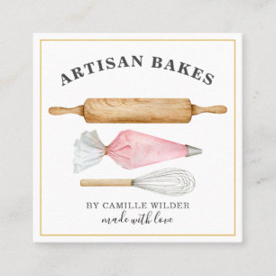 Bakery Pastry Chef Bakers Tools Business Card