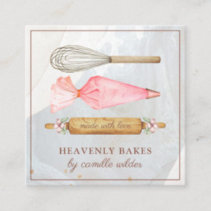 Bakery Pastry Chef Baker's Tools Business Card