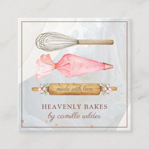 Bakery Pastry Chef Bakers Tools Business Card