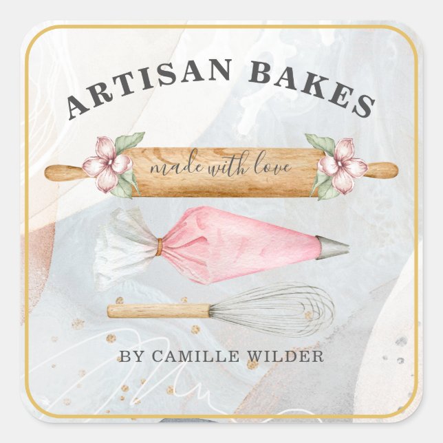 Bakery Pastry Chef Bakers Tools Product Labels (Front)