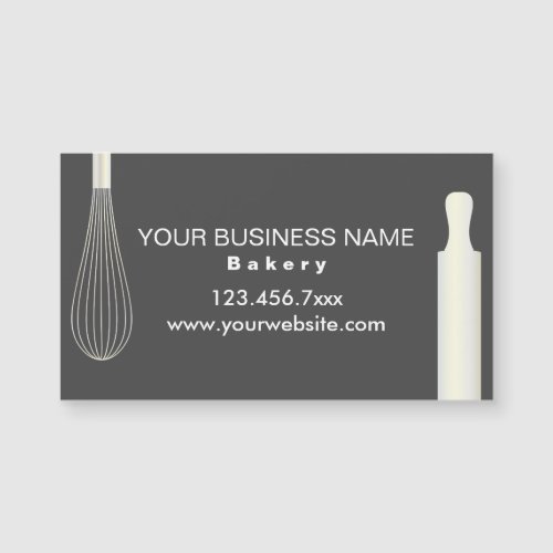 Bakery Pastry Chef Baking Business Card Magnets
