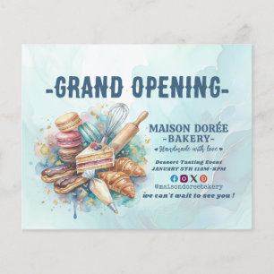 Bakery Pastry Chef Baking Catering Grand Opening Flyer