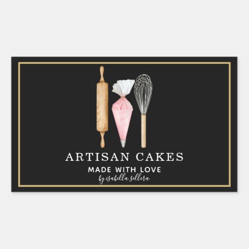 Bakery Pastry Chef Baking Utensils Product Label