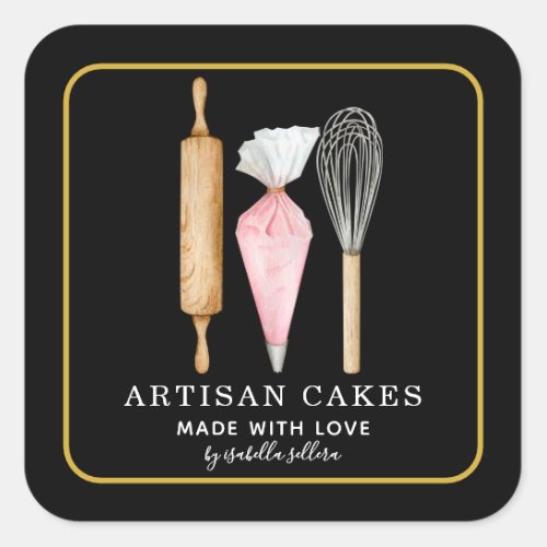 Bakery Pastry Chef Baking Utensils Product Label