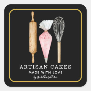 Bakery Pastry Chef Baking Utensils Product Label