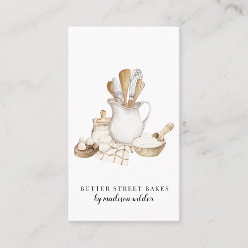 Bakery Pastry Chef Business Card