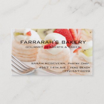 Bakery Pastry Chef Business Card by businessmailers at Zazzle
