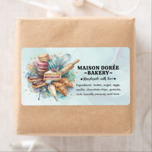 Bakery Pastry Chef Cake Baker Food Ingredient Label
