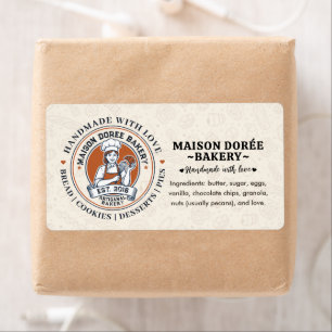 Bakery Pastry Chef Cake Baker Food Ingredient Label