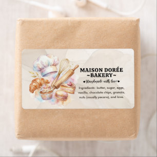 Bakery Pastry Chef Cake Baker Food Ingredient Label