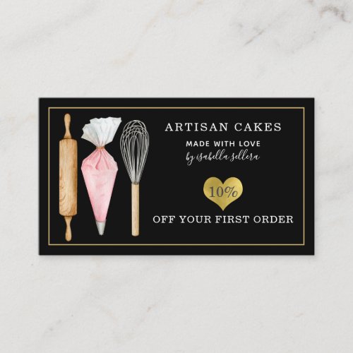 Bakery Pastry Chef Cake Bakers Tools Discount Card
