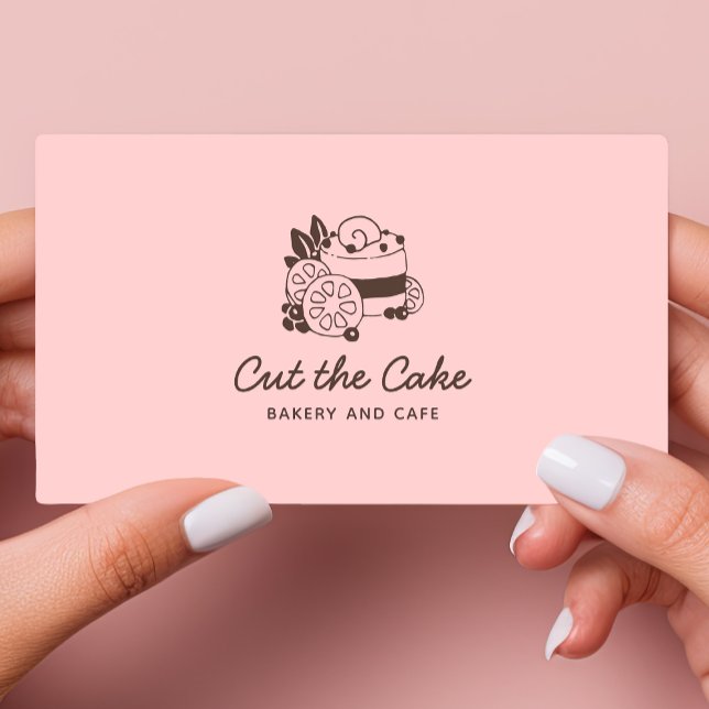 Bakery Pastry Chef Cake Logo Business Card (Creator Uploaded)