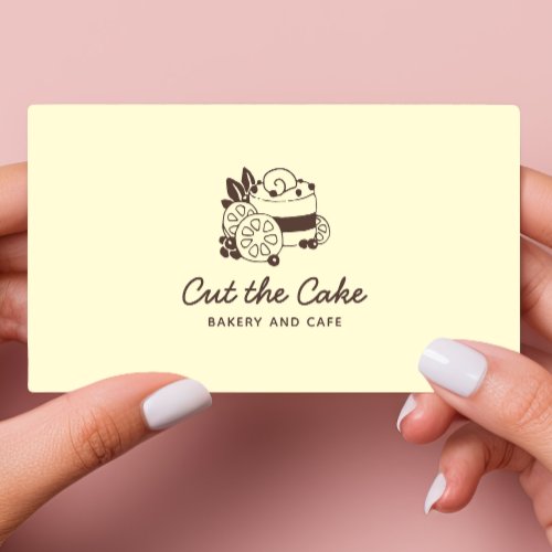 Bakery Pastry Chef Cake Logo Business Card