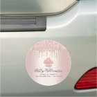 Bakery Pastry Chef Cupcake Rose Gold Glitter Drips