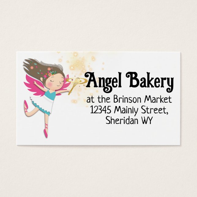 Bakery pastry chef magic fairy angel girl kids (Front)