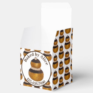 Bakery Pastry Chef Patisserie Religieuse Choux Bun Favor Boxes
