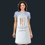 Bakery Pastry Chef Watercolor Baking Tools Apron<br><div class="desc">This whimsical cute watercolor cake bakery pastry chef apron features a baker's tools; rolling pin, piping bag and whisk. Simple tools of the trade! Your name signature in script typography and the name of your business, with the tagline: made with love. To see the full collection of this design with...</div>