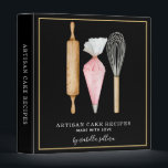 Bakery Pastry Chef Watercolor Baking Utensils 3 Ri 3 Ring Binder<br><div class="desc">This whimsical cute watercolor cake bakery pastry chef business recipe binder features a baker's tools; rolling pin, piping bag and whisk. Simple tools of the trade! Your name signature in script typography and the name of your business, with the tagline: made with love. To see the full collection of this...</div>