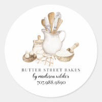 Bakery Pastry Chef  Watercolor