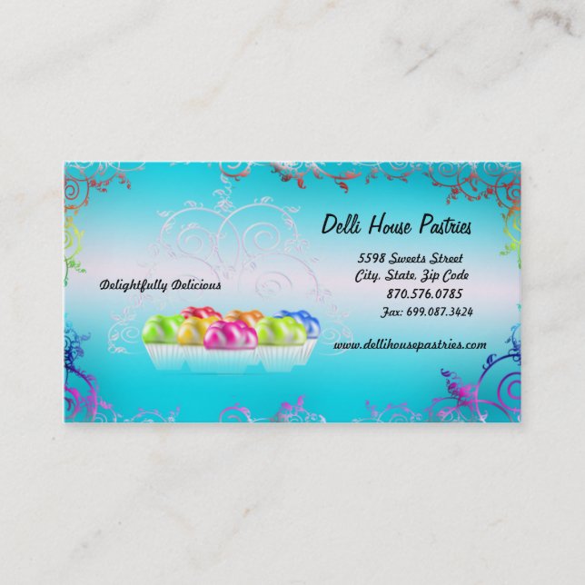 Bakery/Pastry/Cupcakes Business Business Card (Front)