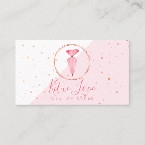 Bakery Pastry Patisserie Piping Bag Business Card