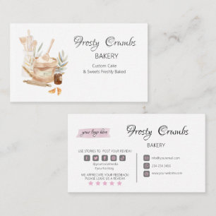 Bakery Pastry Sweets Cupcakes Business Card