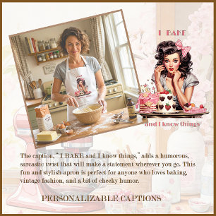 Bakery Pin-Up Girl Cakes and Pastries Adult Apron