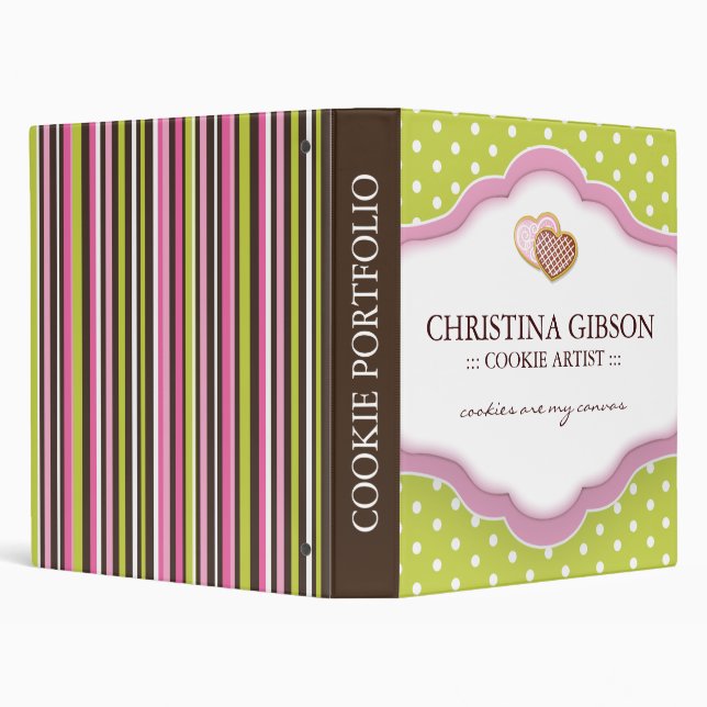 Bakery Portfolio 3 Ring Binder (Background)