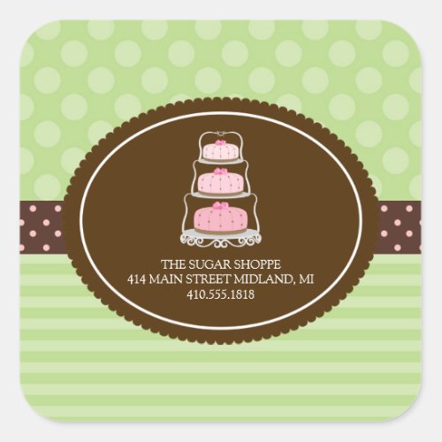 Bakery Pretty Pastel Product Label Stickers
