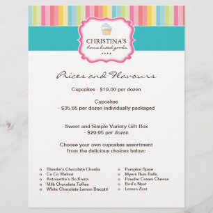 Bakery Price List Flyer