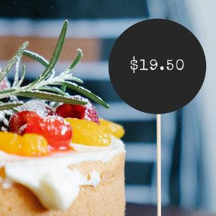 Bakery Price Per Cake Classic Round Sticker