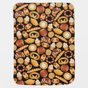 Bakery products baby blanket