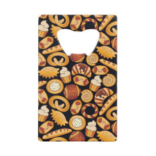 Bakery products credit card bottle opener