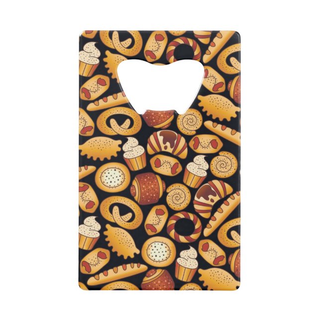 Bakery products credit card bottle opener (Front)