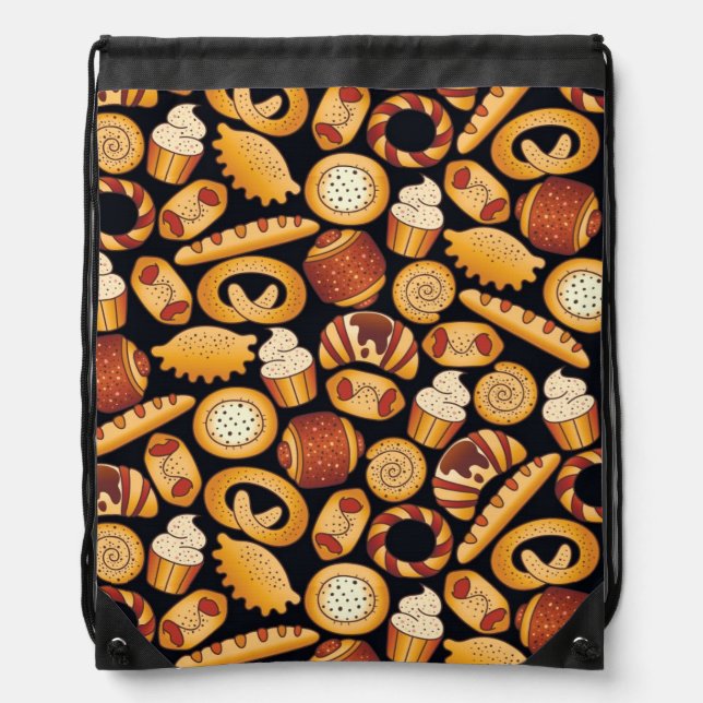 Bakery products drawstring bag (Front)