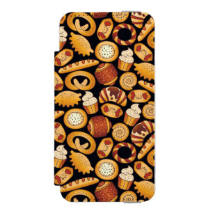 Bakery products wallet case for iPhone SE/5/5s
