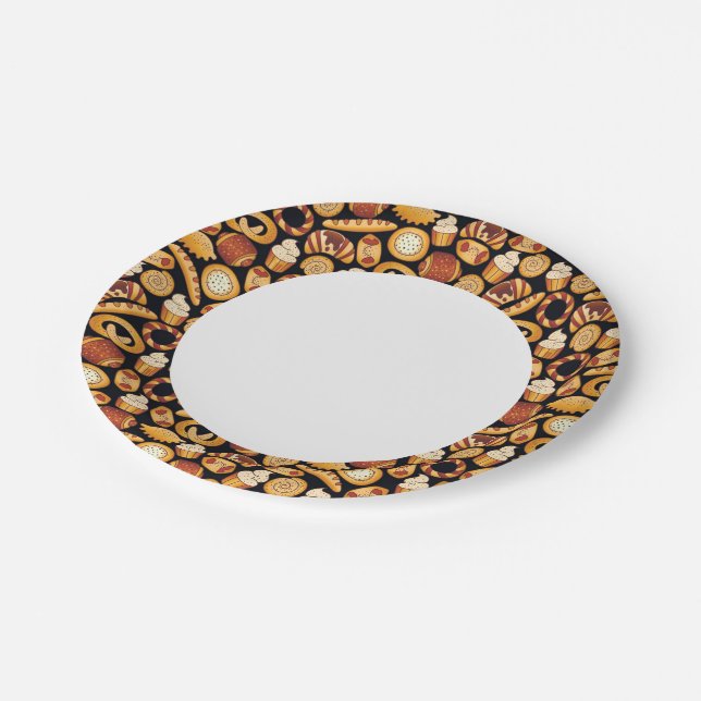 Bakery products paper plates (Angled)