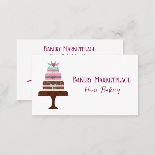 Bakery Products Social Media Business Card