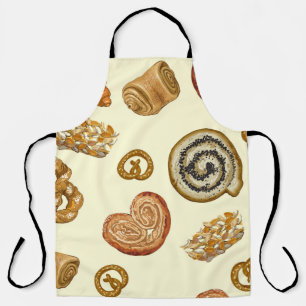 Bakery Products: Vintage Seamless Pattern. Apron