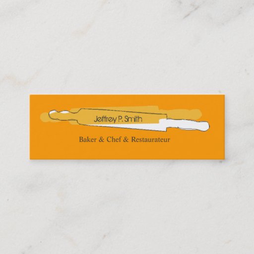 Customizable Chefs Rolling Pin Business Card Templates